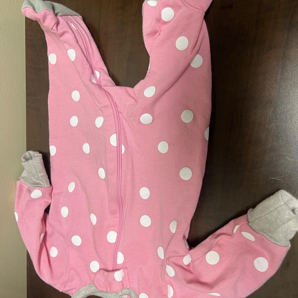 Pink Polka Dot Kids One Piece